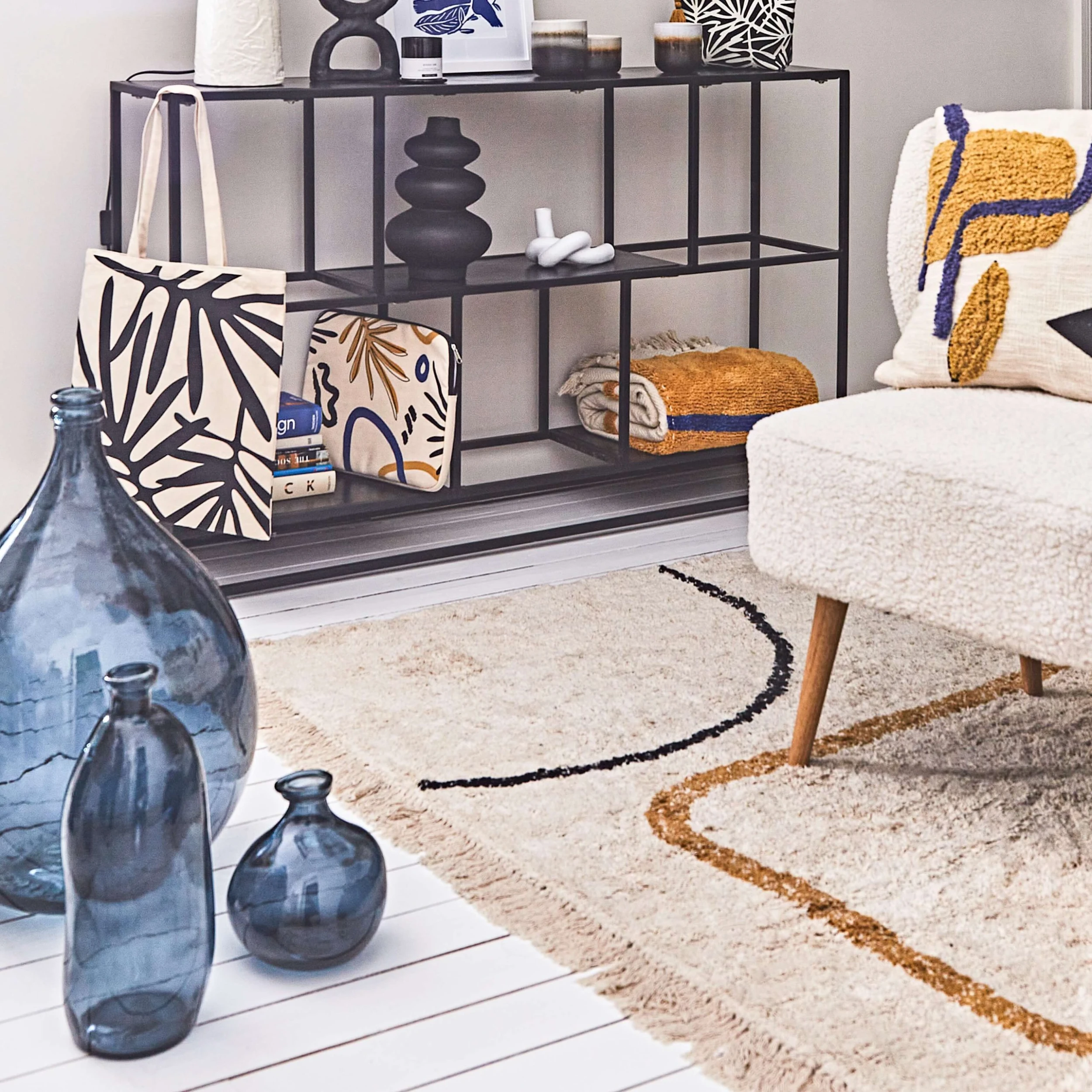 BASTIDE Dame Jeanne 34l Bleue En Verre D40xh56cm 4 BASTIDE Dame Jeanne 34l Bleue En Verre D40xh56cm – Image 2