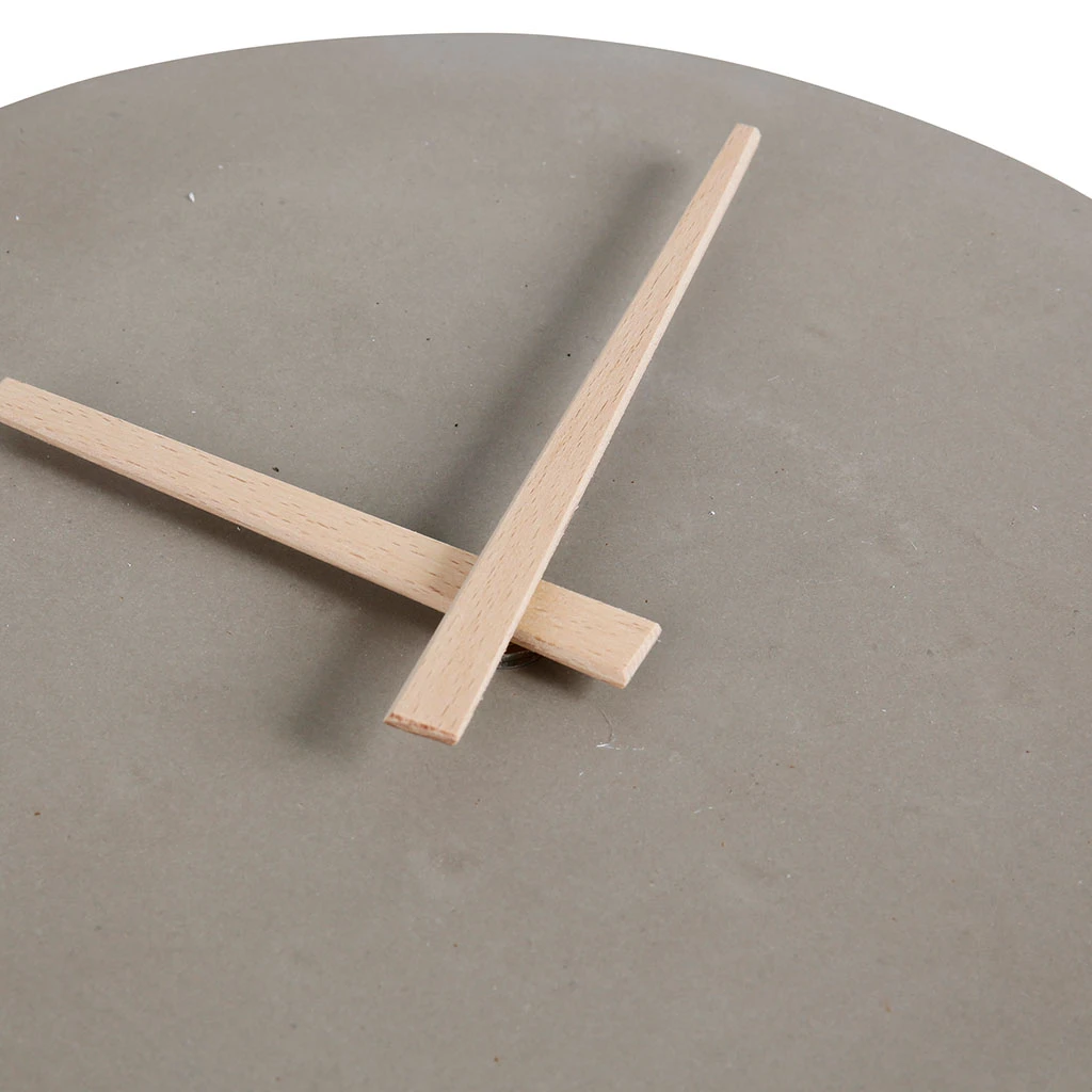 Jardin D'Ulysse Pendule Time Gris Clair D27x4cm Ciment 4 Jardin D'Ulysse Pendule Time Gris Clair D27x4cm Ciment – Image 2