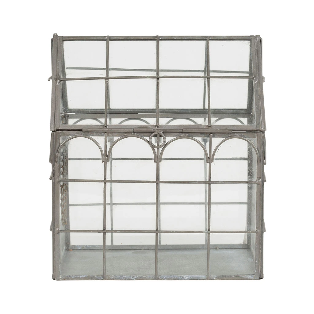Jardin D'Ulysse Déco Serre Codette Gris En Fer, Verre 3 Jardin D'Ulysse Déco Serre Codette Gris En Fer, Verre