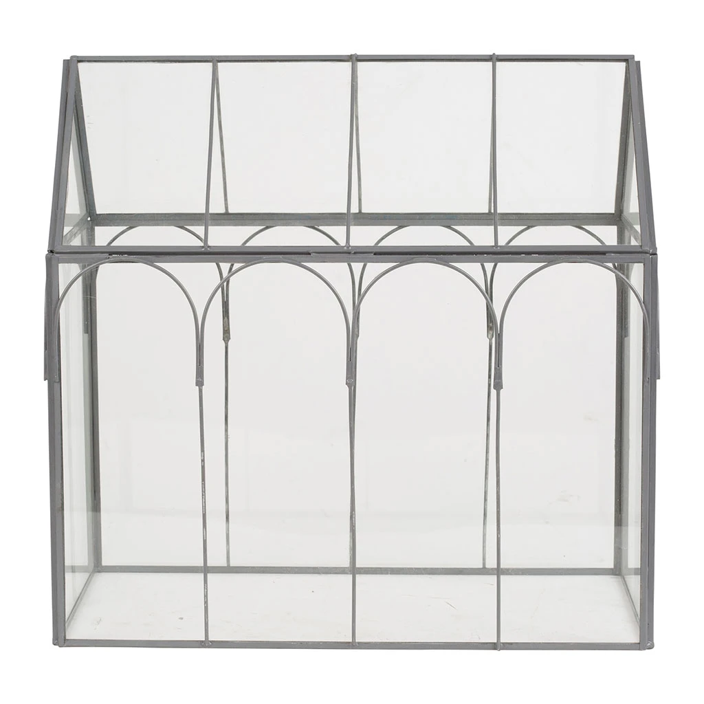 Jardin D'Ulysse Déco Serre Codette Gris En Fer, Verre 8 Jardin D'Ulysse Déco Serre Codette Gris En Fer, Verre – Image 6
