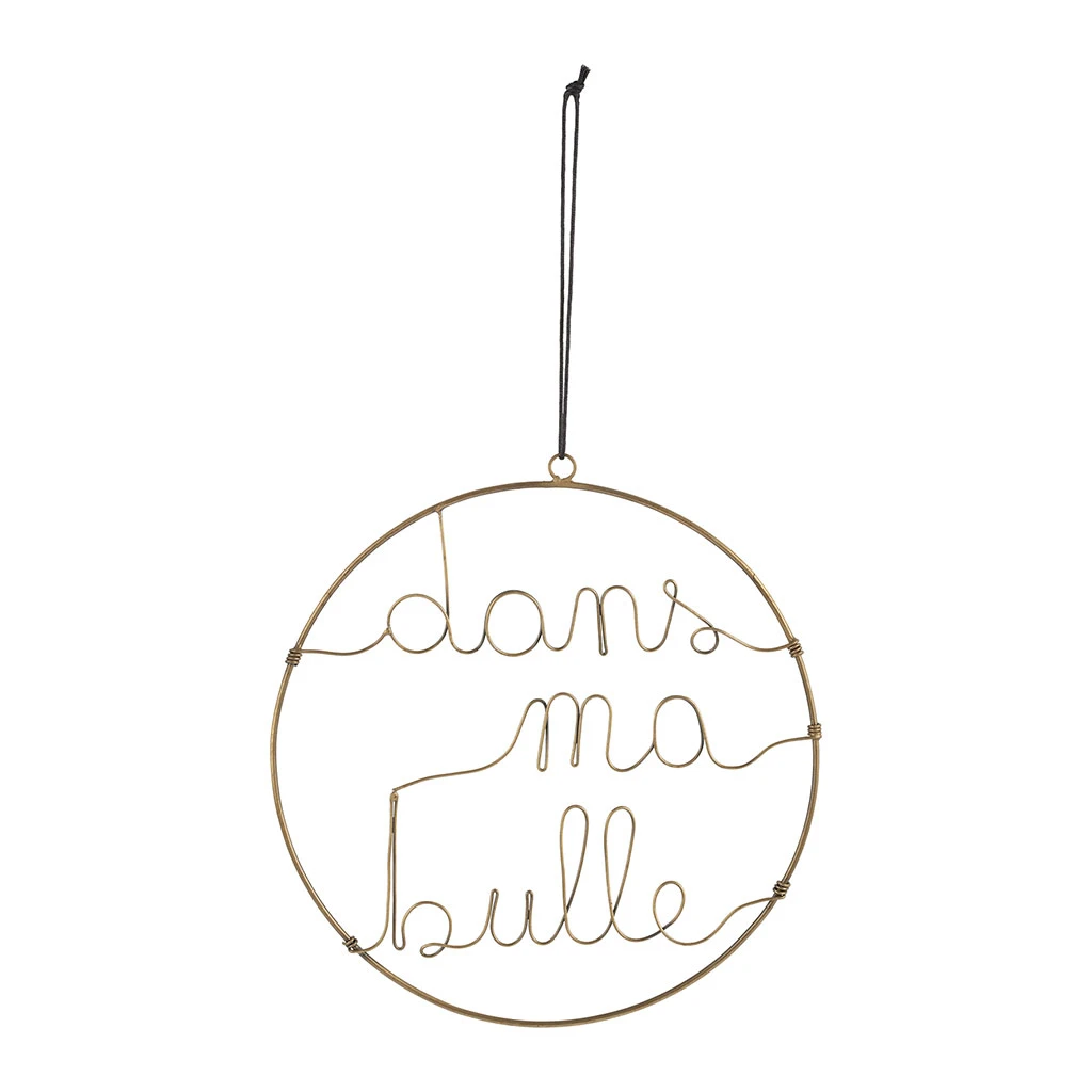 Jardin D'Ulysse Deco Suspension Bulle Metal Dore D25 3 Jardin D'Ulysse Deco Suspension Bulle Metal Dore D25
