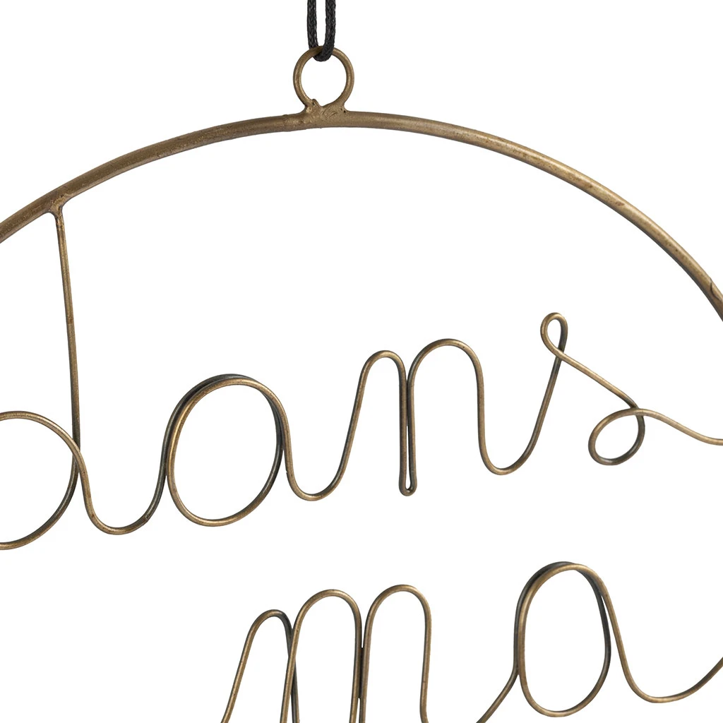 Jardin D'Ulysse Deco Suspension Bulle Metal Dore D25 4 Jardin D'Ulysse Deco Suspension Bulle Metal Dore D25 – Image 2