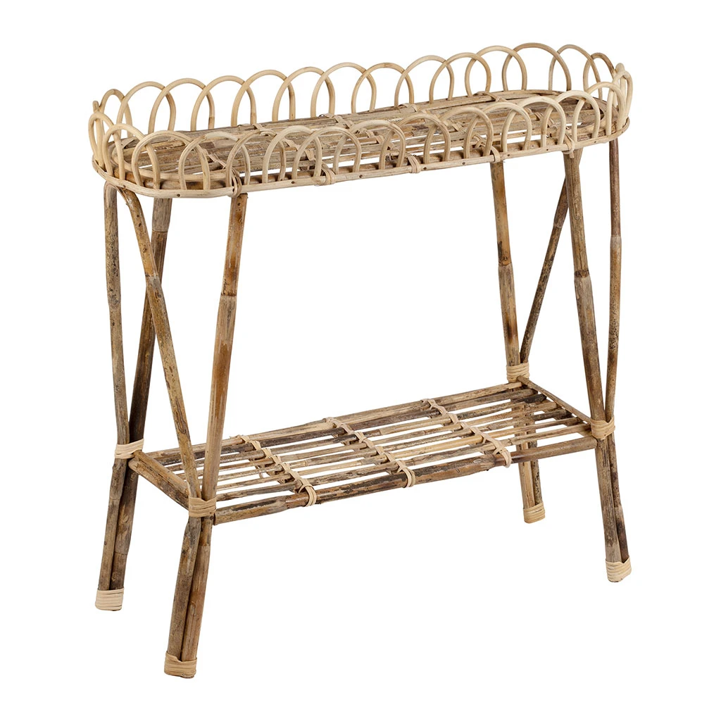 Jardin D'Ulysse Jardiniere Sur Pied En Rotin - Splendeur 4 Jardin D'Ulysse Jardiniere Sur Pied En Rotin - Splendeur – Image 2