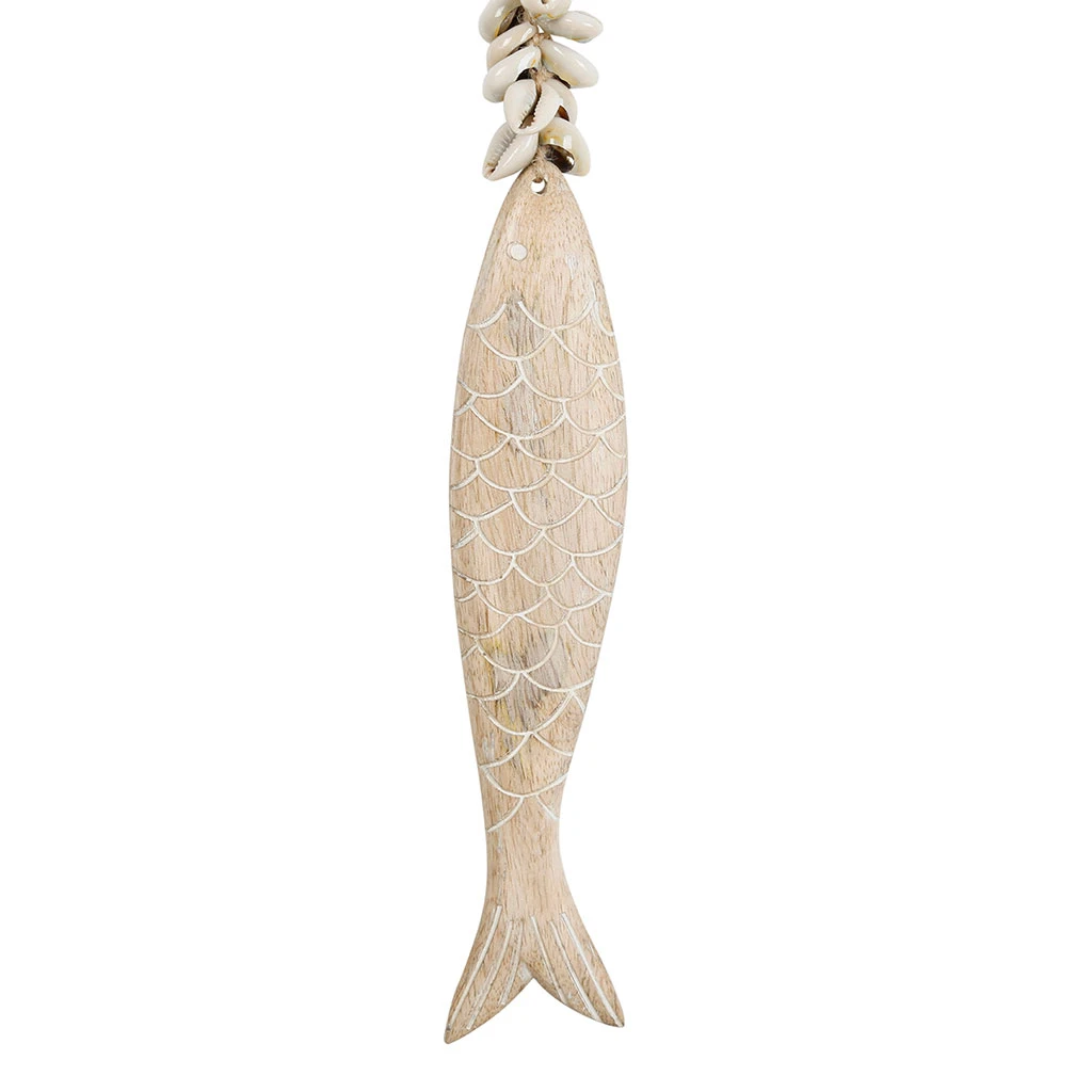 Jardin D'Ulysse Deco Poisson Un été à La Mer Naturel H30cm En Manguier Et Coquillage 4 Jardin D'Ulysse Deco Poisson Un été à La Mer Naturel H30cm En Manguier Et Coquillage – Image 2