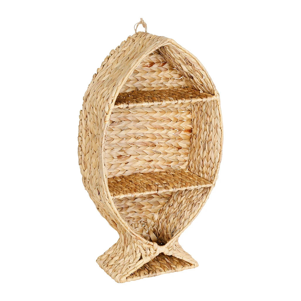 Jardin D'Ulysse Etagere Murale (lot De 2) Un été A La Mer Naturel En Jacinthe D'eau Et Fer 4 Jardin D'Ulysse Etagere Murale (lot De 2) Un été A La Mer Naturel En Jacinthe D'eau Et Fer – Image 2