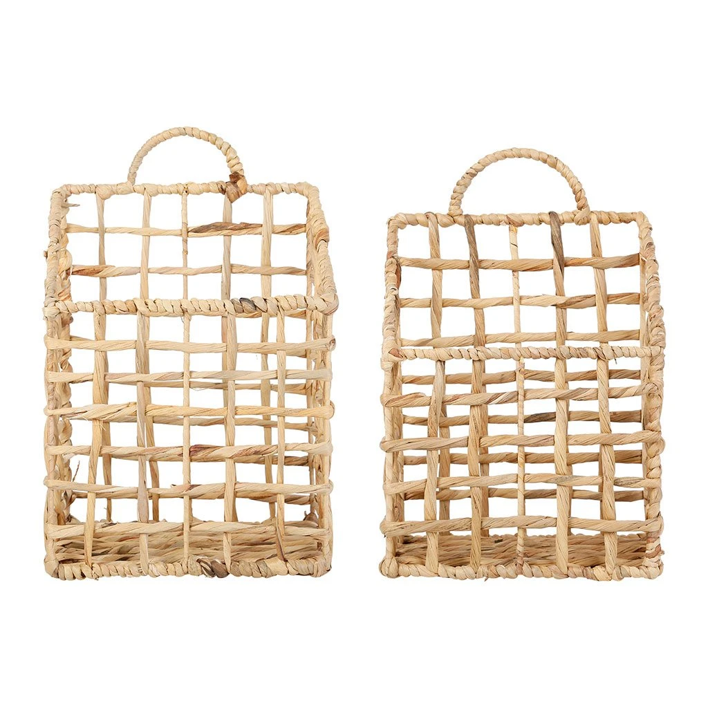 Jardin D'Ulysse Panier Mural X2 Un été à La Mer Jacinthe D'eau Et Fer 3 Jardin D'Ulysse Panier Mural X2 Un été à La Mer Jacinthe D'eau Et Fer