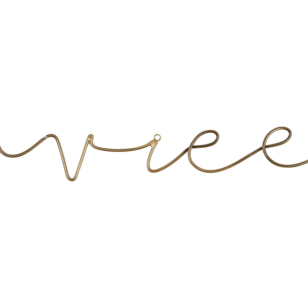 Jardin D'Ulysse Deco Murale "la Vie Est Belle" En Fer Doré - Tournille 4 Jardin D'Ulysse Deco Murale "la Vie Est Belle" En Fer Doré - Tournille – Image 2