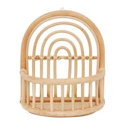 Jardin D'Ulysse Panier Mural Monarque En Rotin Naturel - Sweat Dream