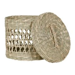 Jardin D'Ulysse Boites Rondes Gigognes X3 En Jonc De Mer Naturel - Searam 7 Jardin D'Ulysse Boites Rondes Gigognes X3 En Jonc De Mer Naturel - Searam -Kaemingk Magasin 467119 DET02 WEB