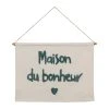 Jardin D'Ulysse Décoration Murale Tuftée écru Et Vert 80x60cm En Coton - Famille 2 Jardin D'Ulysse Décoration Murale Tuftée écru Et Vert 80x60cm En Coton - Famille -Kaemingk Magasin 467157 DEB WEB