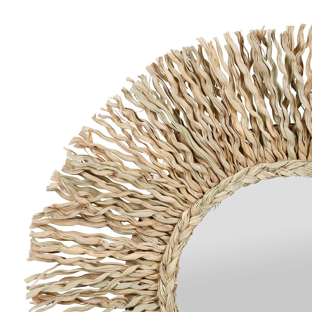 Jardin D'Ulysse Miroir Rond Naturel D53cm En Jonc De Mer - Un été A La Mer 4 Jardin D'Ulysse Miroir Rond Naturel D53cm En Jonc De Mer - Un été A La Mer – Image 2