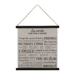 Jardin D'Ulysse Toile Secret De Famille Noir 50x50cm