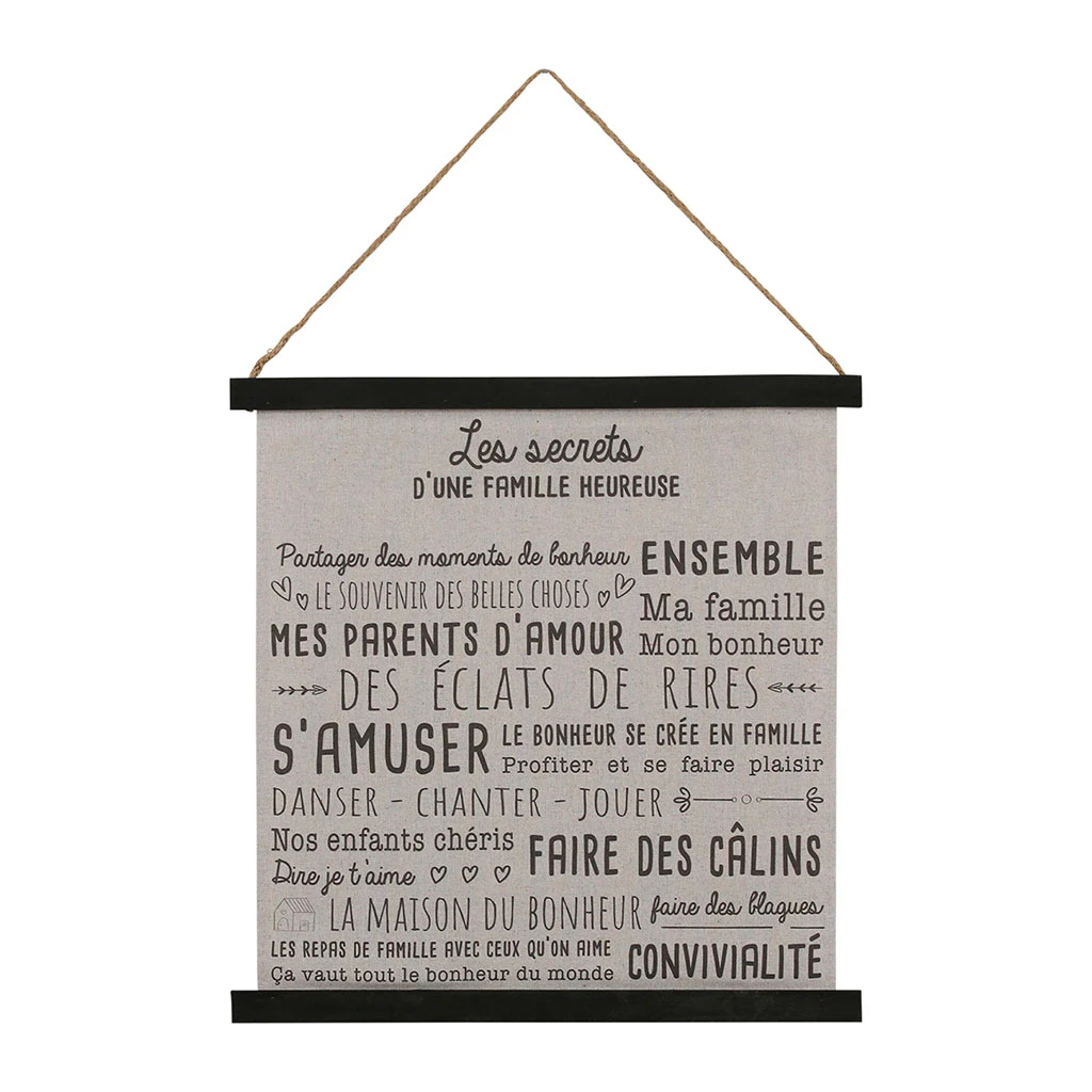 Jardin D'Ulysse Toile Secret De Famille Noir 50x50cm 3 Jardin D'Ulysse Toile Secret De Famille Noir 50x50cm