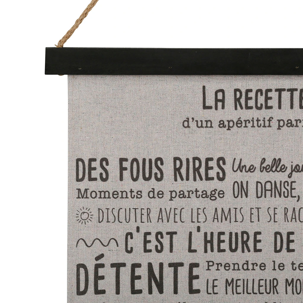 Jardin D'Ulysse Toile Recette De Famille Noir 40x40cm 4 Jardin D'Ulysse Toile Recette De Famille Noir 40x40cm – Image 2