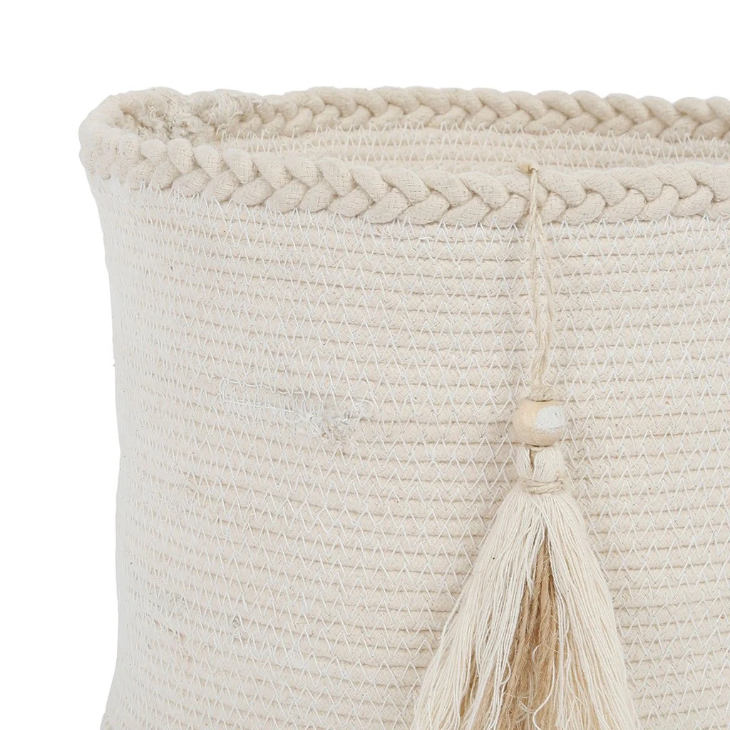 Jardin D'Ulysse Corbeilles X2 Blanc En Coton - Un été A La Mer 4 Jardin D'Ulysse Corbeilles X2 Blanc En Coton - Un été A La Mer – Image 2