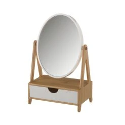 Unimasa Miroir Avec Tiroir Bambou 17.3x10.5x27.5cm