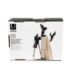 Umbra Crochet Mural Bonhomme Noir Buddy -Kaemingk Magasin 604415 FRN04 WEB