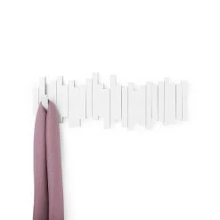 Umbra Patère Murale 5 Crochets Rabattables Blanc -Kaemingk Magasin 604420 FRN05 WEB