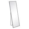 Ixia Miroir Noir. Aluminium-cristal 50x2.50x160cm -Kaemingk Magasin 606453 FRN01 WEB