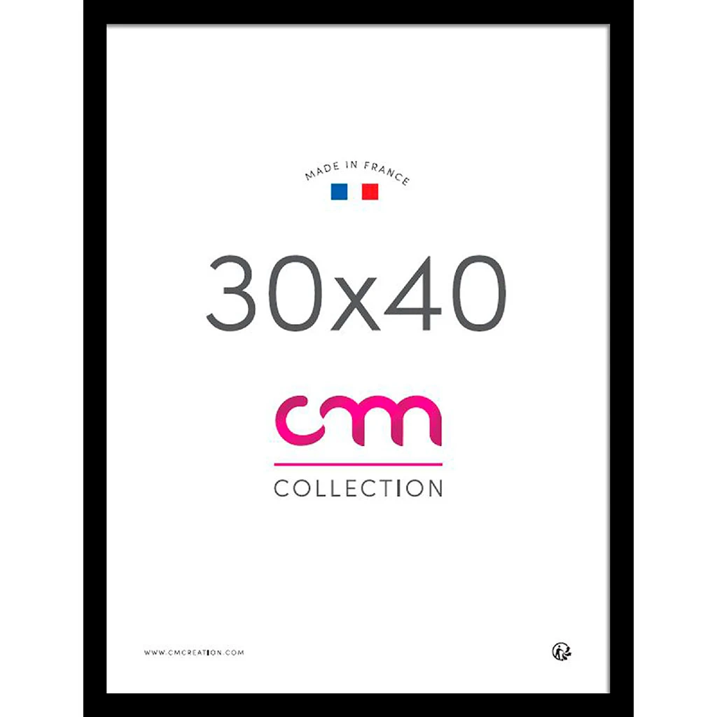 CM Création Cadre Photo Noir 30x40cm - Lario 3 CM Création Cadre Photo Noir 30x40cm - Lario