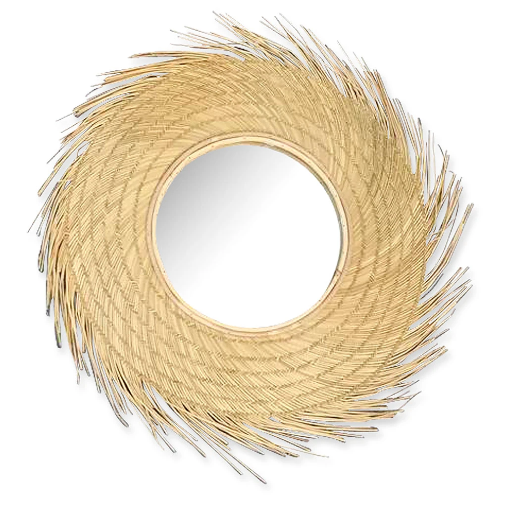 Opjet Miroir Naturel Ina - D55cm 3 Opjet Miroir Naturel Ina - D55cm