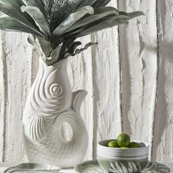 Côté Table Vase Poisson Mer Blanc 24x16.5xh39.5cm Gres 10 Côté Table Vase Poisson Mer Blanc 24x16.5xh39.5cm Gres -Kaemingk Magasin 6225d amb hd 2022 01 pe ct 11310