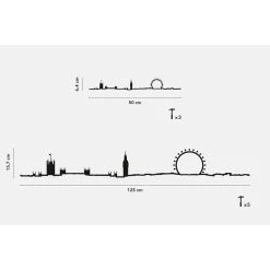 The Line Décoration Murale Ligne London 50cm -Kaemingk Magasin 624537 FRN03 WEB