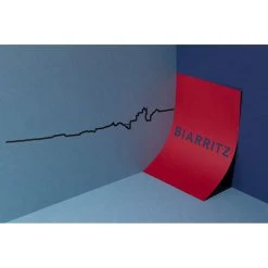 The Line Décoration Murale Ligne Biarritz L50cm Noir