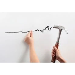 The Line Décoration Murale Ligne Biarritz L50cm Noir -Kaemingk Magasin 624539 FRN04 WEB