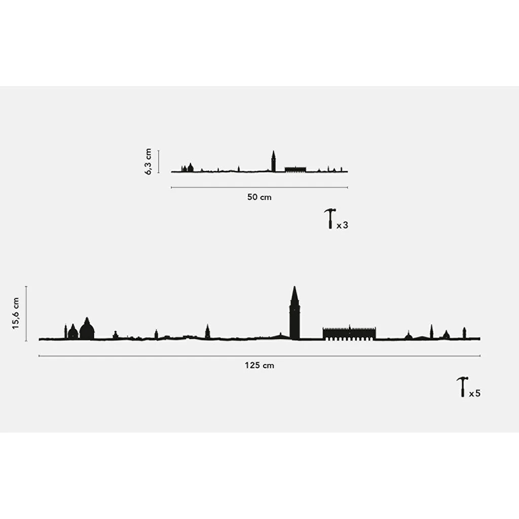 The Line Décoration Murale Ligne Venise L50cm Noir 6 The Line Décoration Murale Ligne Venise L50cm Noir – Image 4