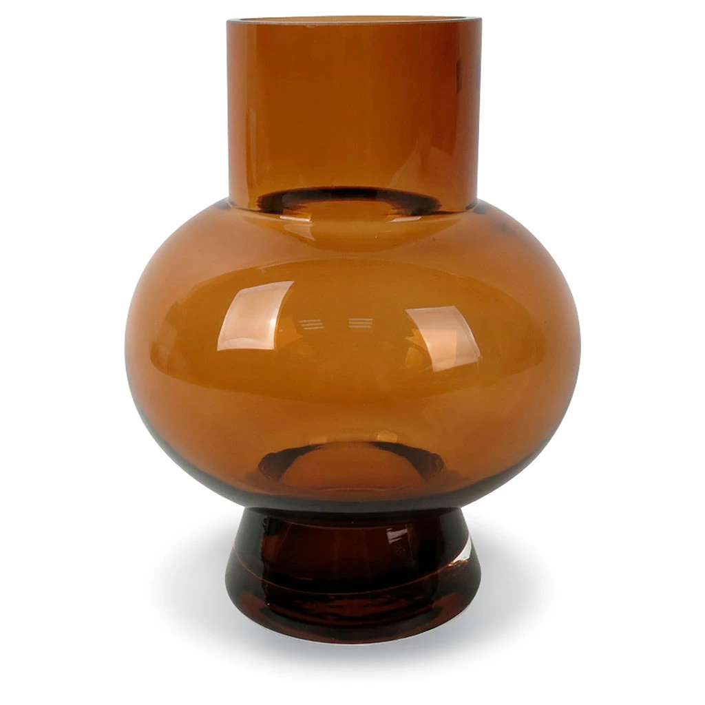 Opjet Vase Rond Ambre H18cm 3 Opjet Vase Rond Ambre H18cm