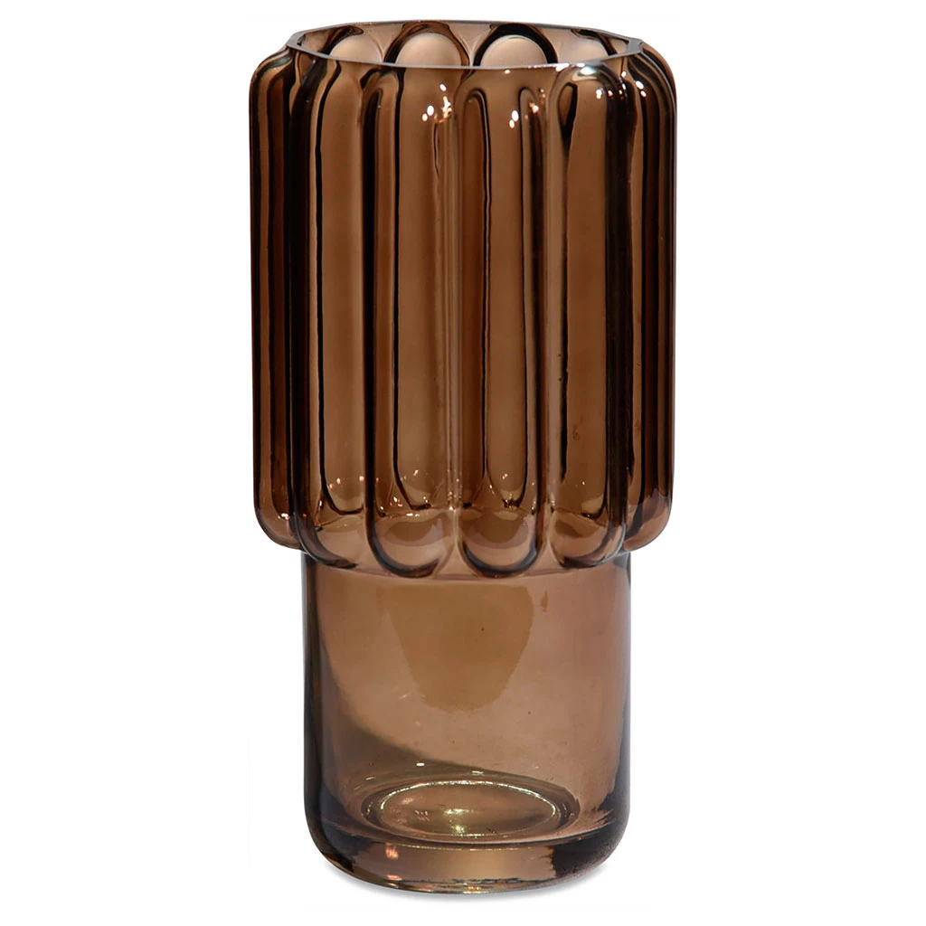 Opjet Vase Forme Marron H23cm 3 Opjet Vase Forme Marron H23cm