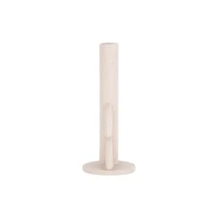 Pt' Bougeoir Demi Bulles En Polyresine Blanc D11xh22cm -Kaemingk Magasin 633107 FRN03 WEB