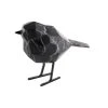 Pt' Statue Petit Oiseau En Polyresine Noir 7.5x17xh13.5cm -Kaemingk Magasin 633108 FRN01 WEB