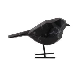 Pt' Statue Petit Oiseau En Polyresine Noir 7.5x17xh13.5cm -Kaemingk Magasin 633108 FRN03 WEB