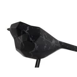 Pt' Statue Petit Oiseau En Polyresine Noir 7.5x17xh13.5cm -Kaemingk Magasin 633108 FRN04 WEB