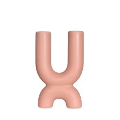 Opjet Bougeoir Ceramique Nude 11.2x3.8xh17.2cm