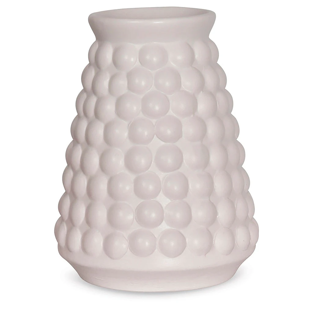 Opjet Vase Ceramique Point Blanc D10.1xh13cm 3 Opjet Vase Ceramique Point Blanc D10.1xh13cm