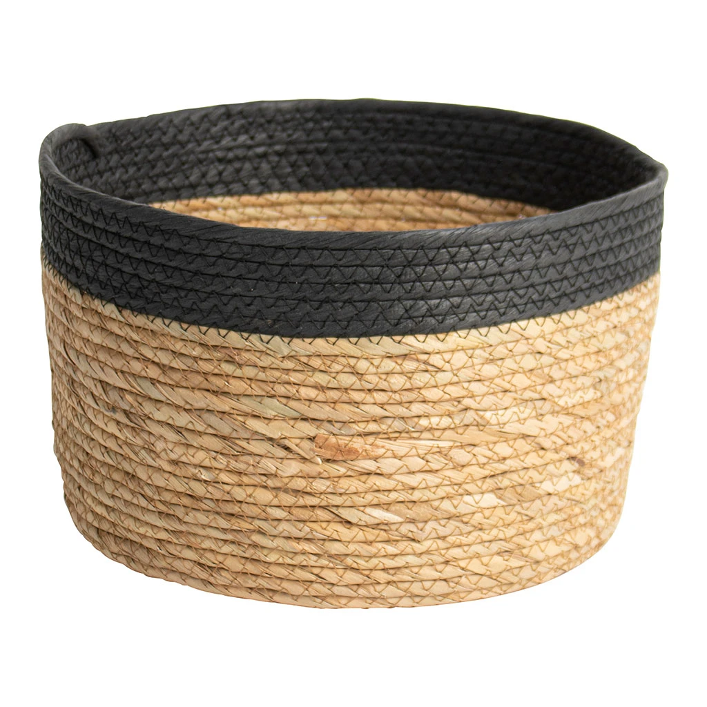 Gusta Panier De Rangement En Jute D30xh18cm Noir 3 Gusta Panier De Rangement En Jute D30xh18cm Noir