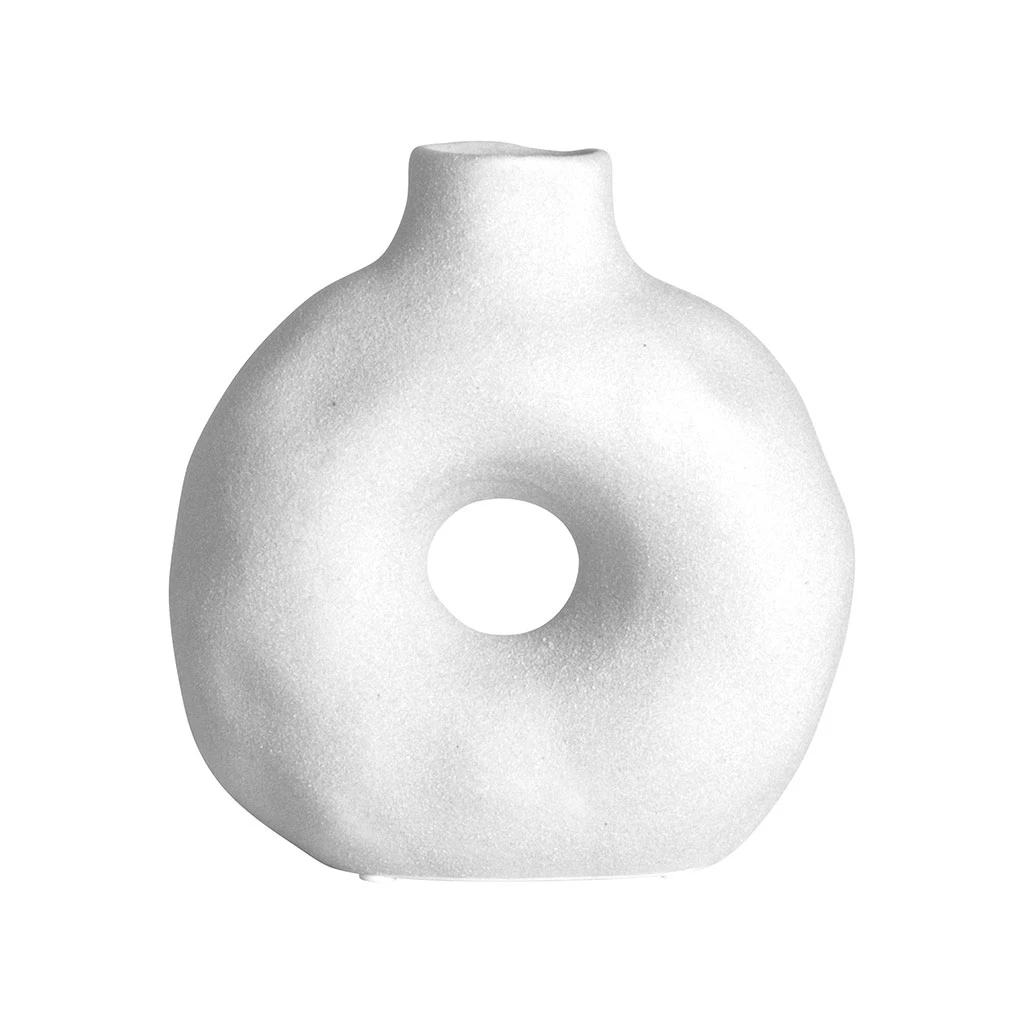 Gusta Vase Donut En Porcelaine Blanc 3 Gusta Vase Donut En Porcelaine Blanc