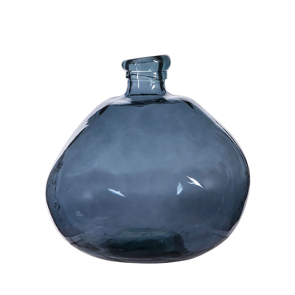 BASTIDE Vase Simplicity Bleu D33xh33cm En Verre 3 BASTIDE Vase Simplicity Bleu D33xh33cm En Verre