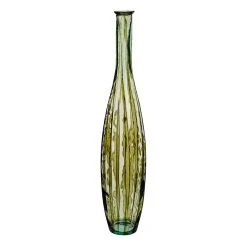 Mica Décorations Vase Palermo Verre Recycle Vert-d20xh100cm