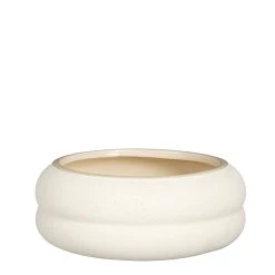 Mica Décorations Coupe Glen Blanc Casse-d28xh11cm