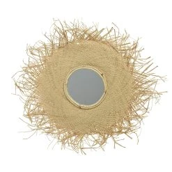 Kaemingk Miroir En Raphia D48xh2.5cm