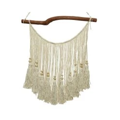 Kaemingk Decoration A Suspendre Macrame Creme 60x3xh40cm