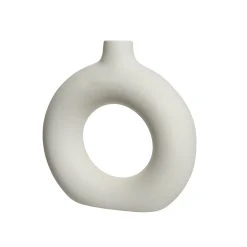 Kaemingk Vase Porcelaine Blanc D6.5xh21.5cm
