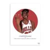 ASAP Affiche L'indetronable - Michael Jordan Rouge - 30x40cm -Kaemingk Magasin 645098 FRN01 WEB