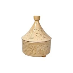 Chabi Chic Boite à Tajine Sable Or D14xh17cm - Empreinte