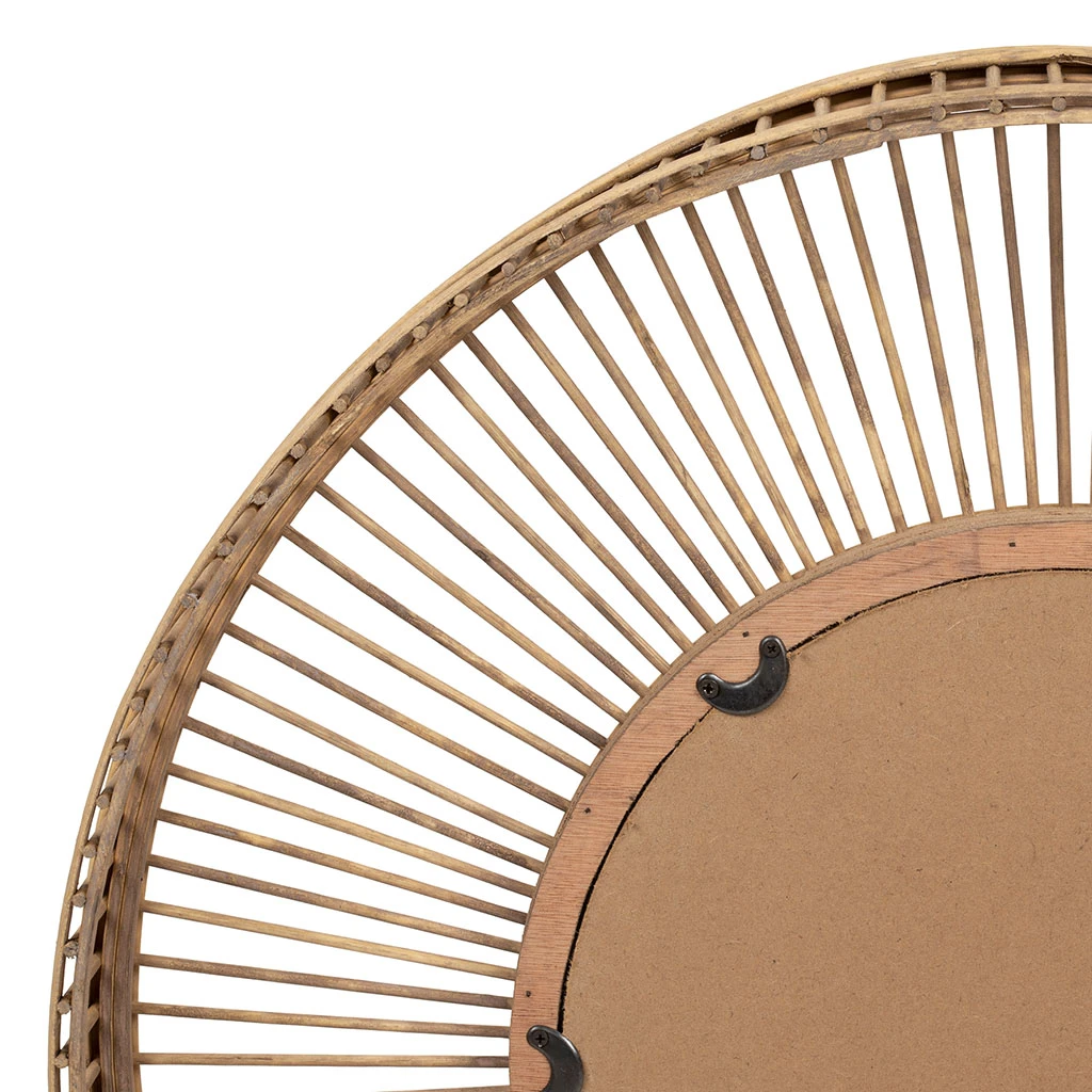 SEMA DESIGN Miroir Bambou Naturel D61cm 5 SEMA DESIGN Miroir Bambou Naturel D61cm – Image 3