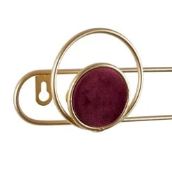 SEMA DESIGN Porte Manteau 3 Crochets Sevent's Dore Et Rose 46x10x4cm -Kaemingk Magasin 74378 DET02 WEB